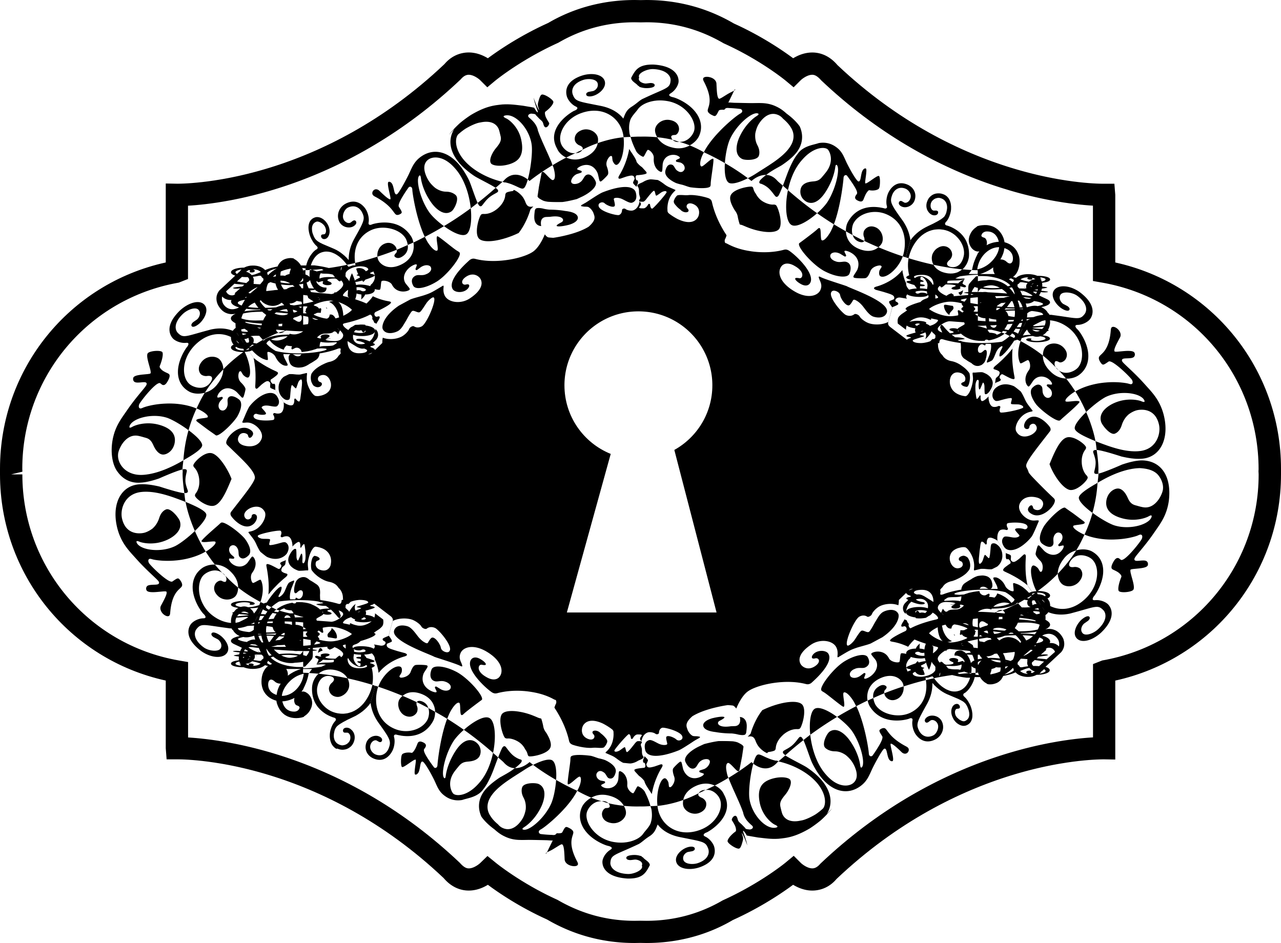 Keyhole Variant Shape Outline Icon Svg Set Free Vectors